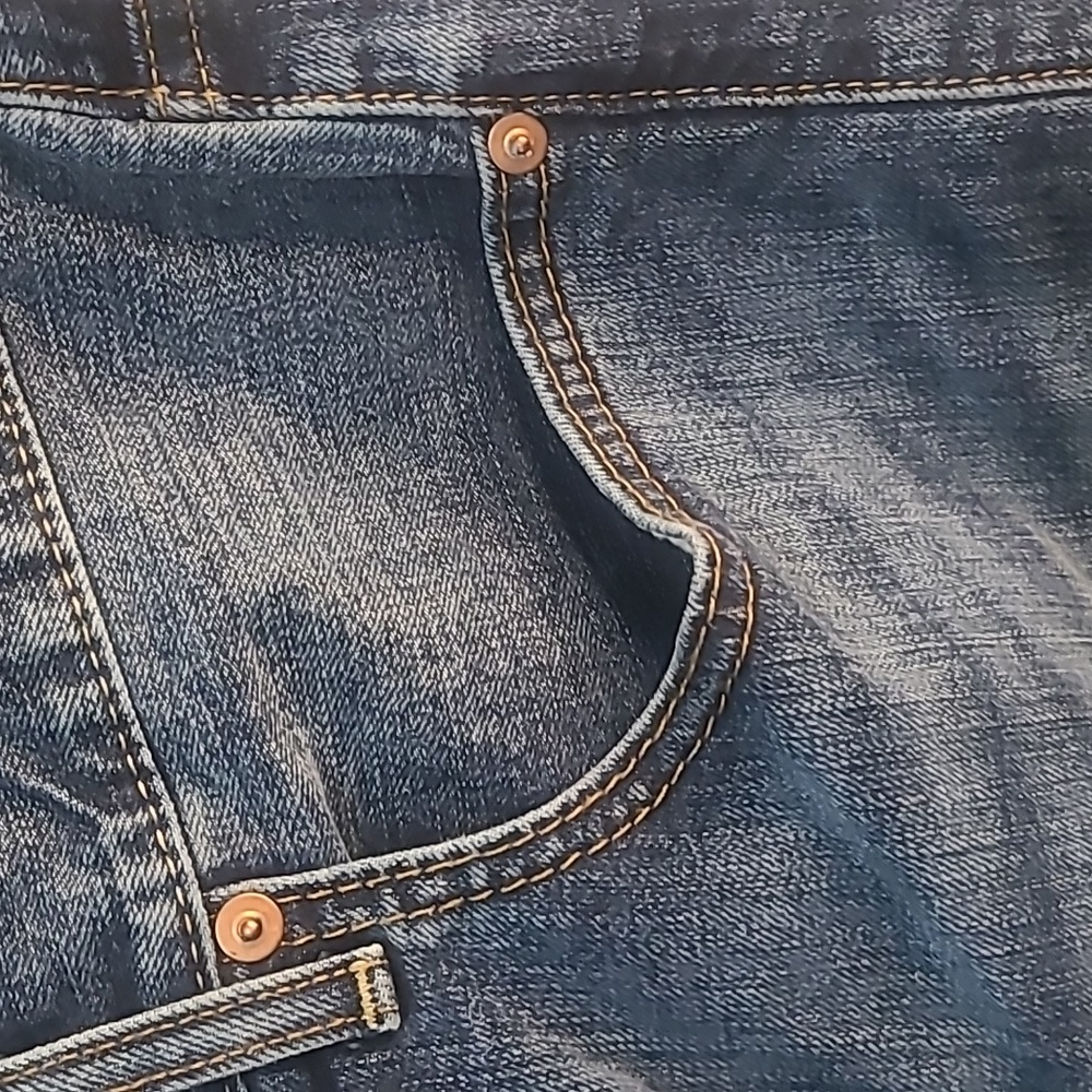 Cremieux Mens Jeans 40/30 Relaxed Fit Dark‎ Denim Pants Cotton Blend - Picture 7 of 12